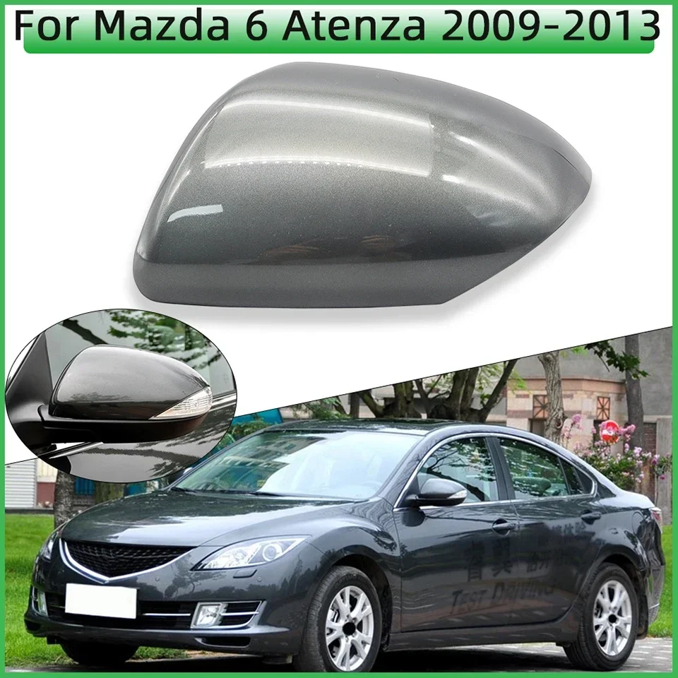 For Mazda 6 GH Atenza 2009 2010 2011 2012 2013 Rearview Mirror Cover Cap Outside Door Mirror Housing Shell Lid With Lamp Painted