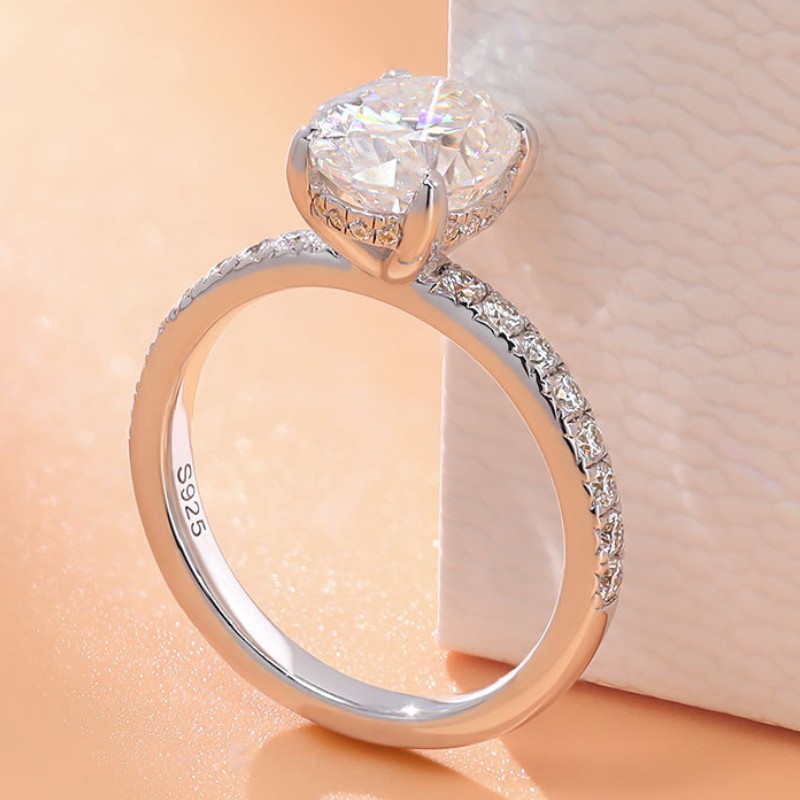 2024 Vintage Lab Moissanite Diamond Finger Ring 925 Sterling Silver Party Wedding Luxury Rings for Women Men Promise Engagement Jewelry Gift Size 6-11