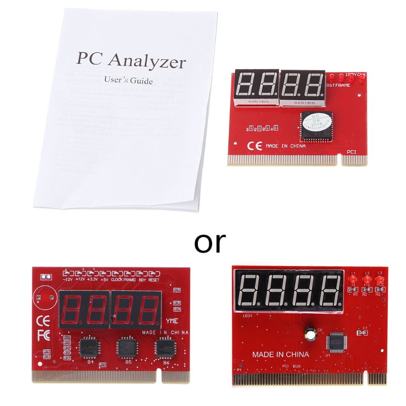 L43D PC Motherboard Analyzer with LED 4-Digit Diagnostic Test Computer PCI POST Tester Card