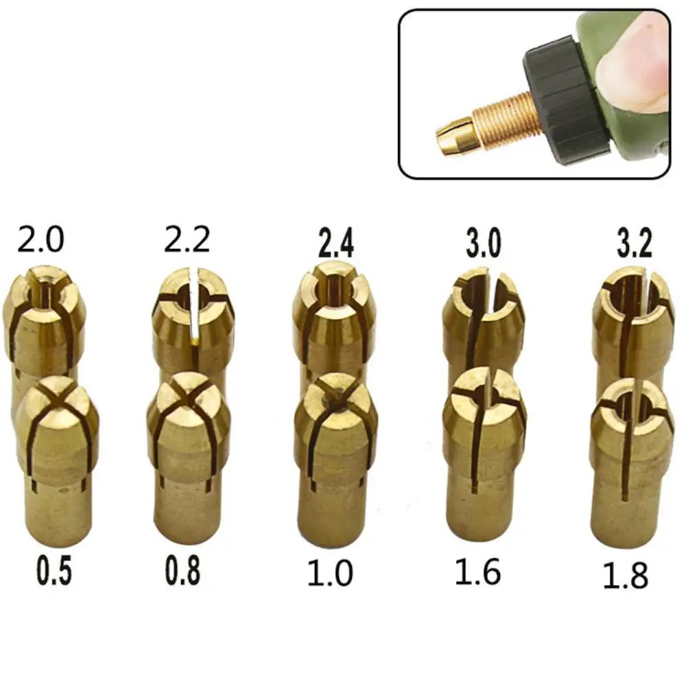 3.0mm Mini Drill Brass Collet Chuck Adapter Micro Dremel Rotary Tool Accessories For Woodworking