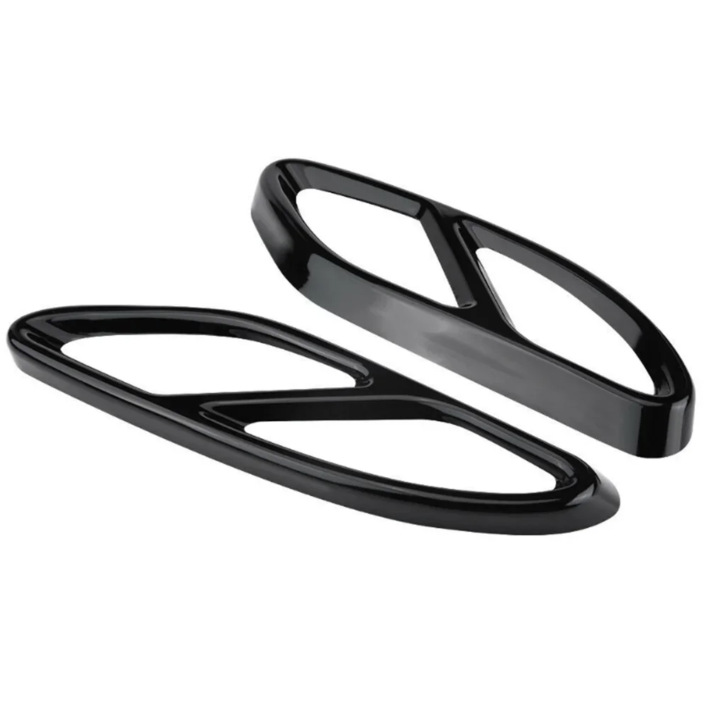 For new Mercedes Benz W204 W205 W212 W213 W176 X253 GLC GLA universal exhaust pipe case Car exhaust tip 2025 muffler pipe cover trim