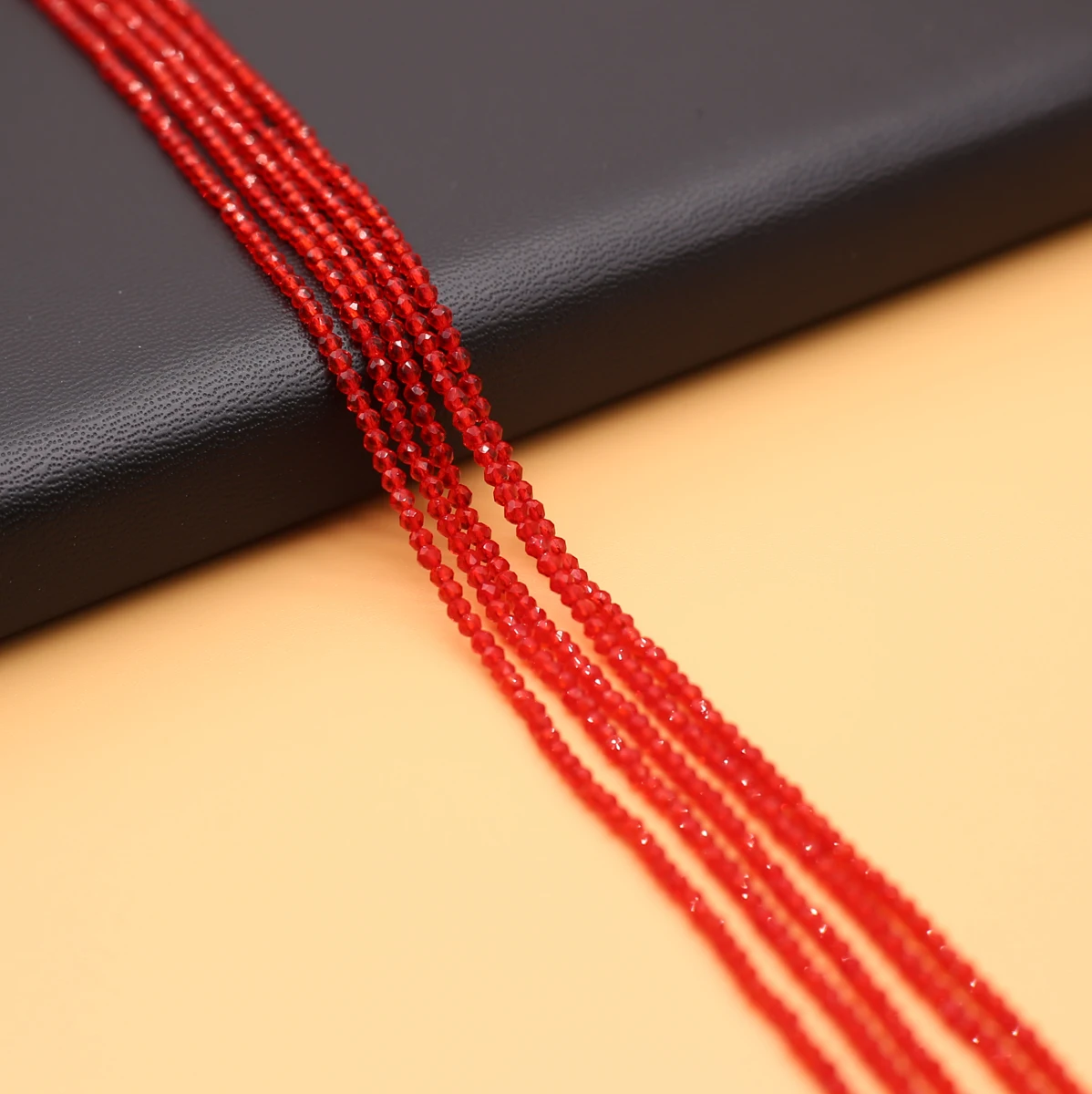 Beads Small Red Round Natural Semi-Precious Stone Spinel for Holiday Gift Jewelry Making Necklace DIY Bracelet 2mm