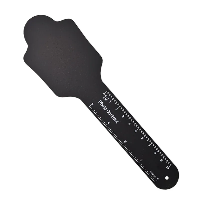1 pc Dental Orthodontic Black Background Board Photo Image Contrast Board Oral Cheek Plate with Scale Mark Autoclavable Tools