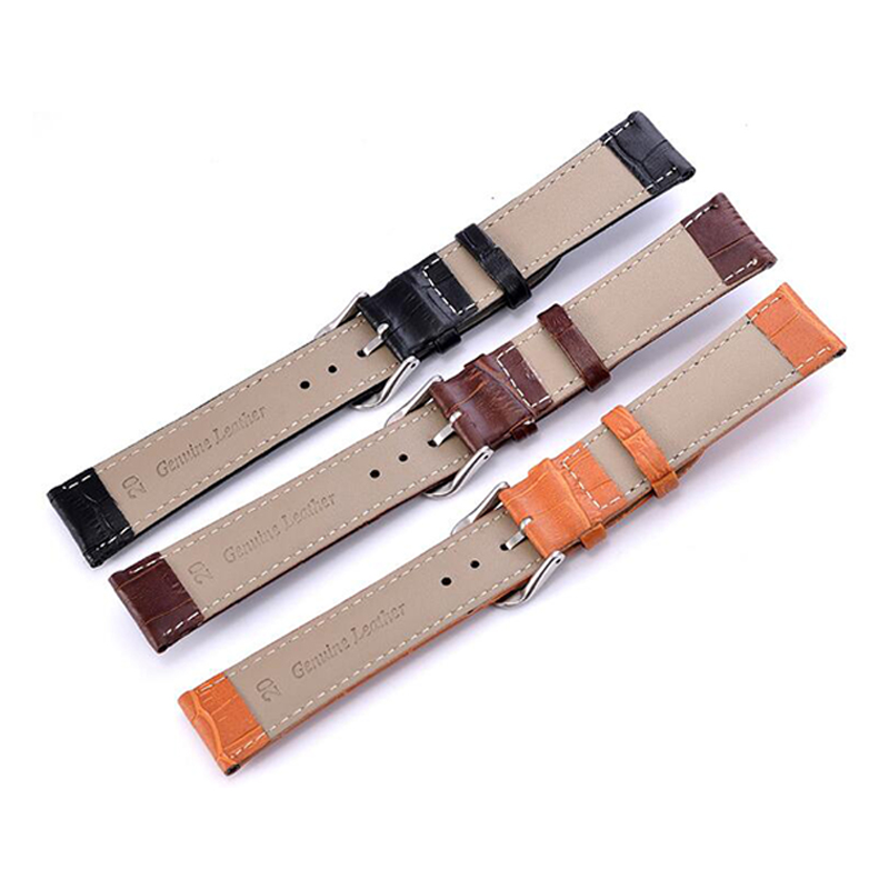 12 14 16 18 20 22mm Watch Strap Genuine Watch Band Watch Accessories Leather Watch Belt Strap Watchbands High Quality