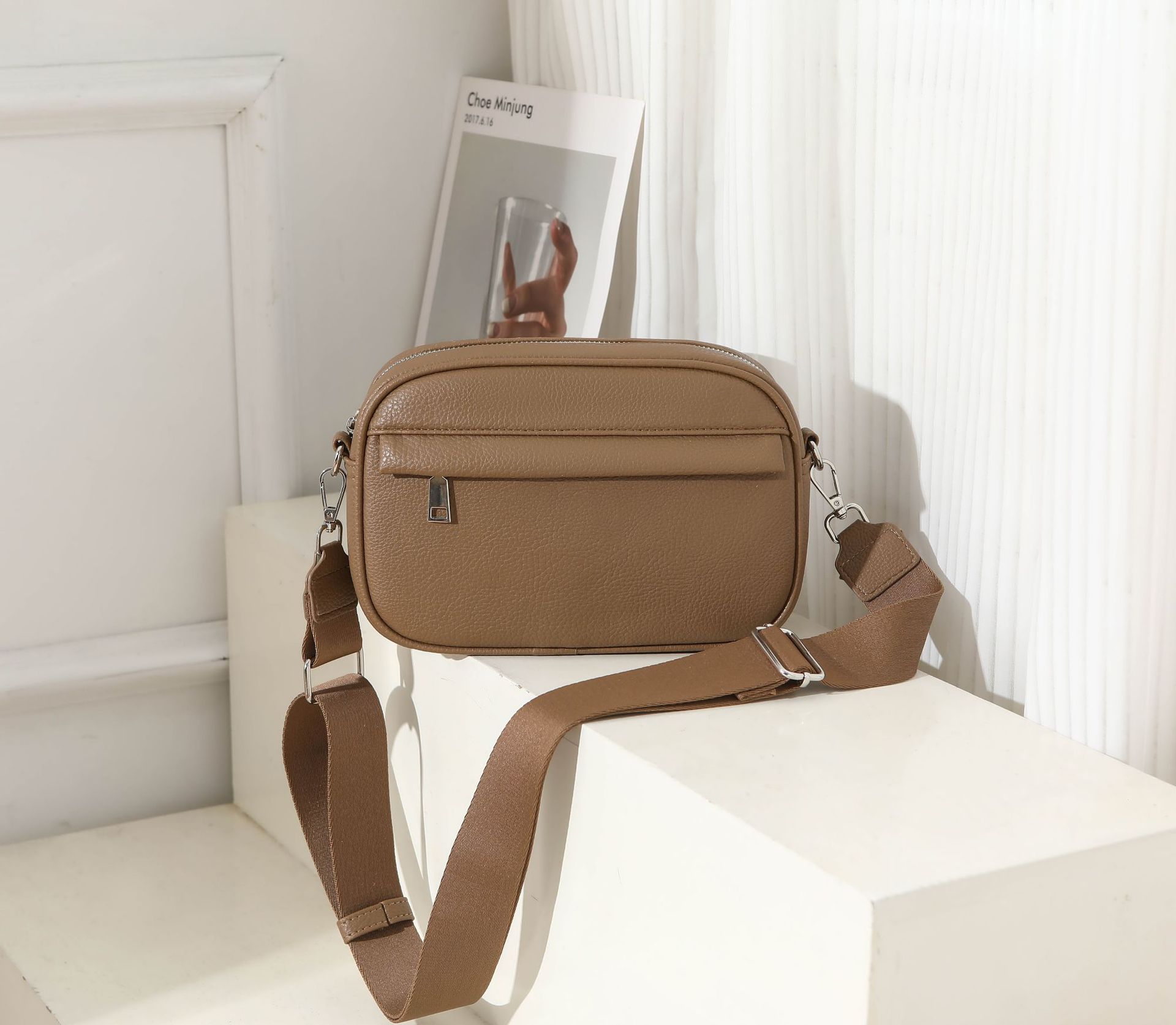 2025 Designer solid new 3 2024 color crossbody women's shoulder small square bag free shipping