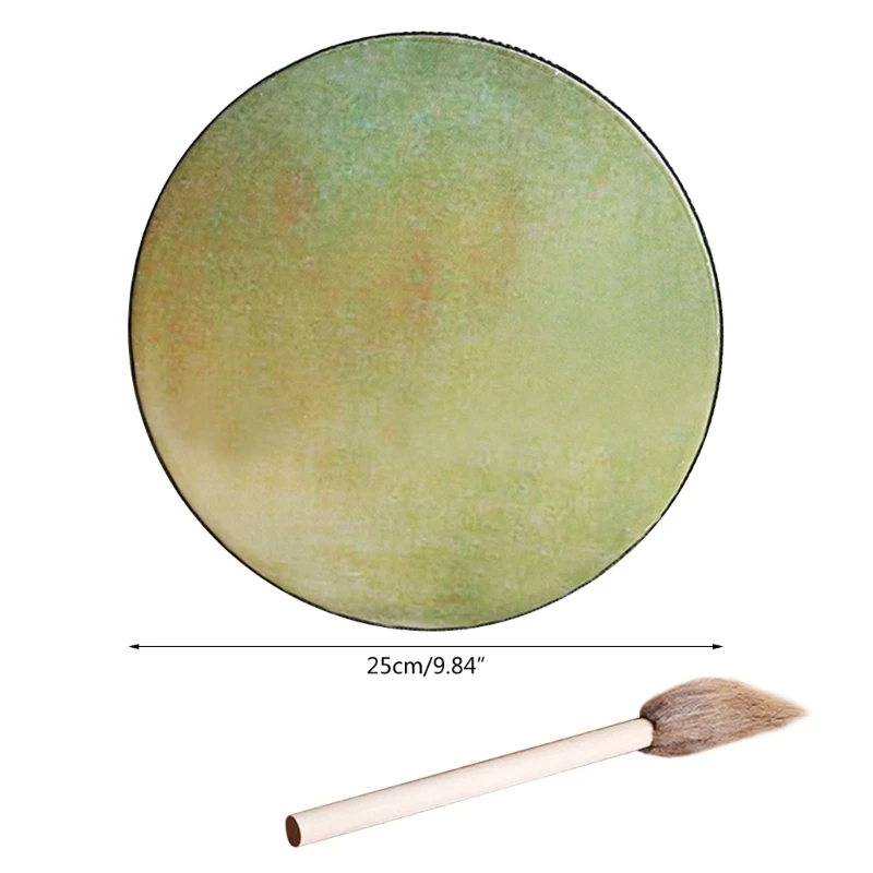 Shamanic Ethereal Drum With Drum Mallet Kits, Symbol Of Siberian Drum Spiritual Music Sound Healing Drum For Kids Adults