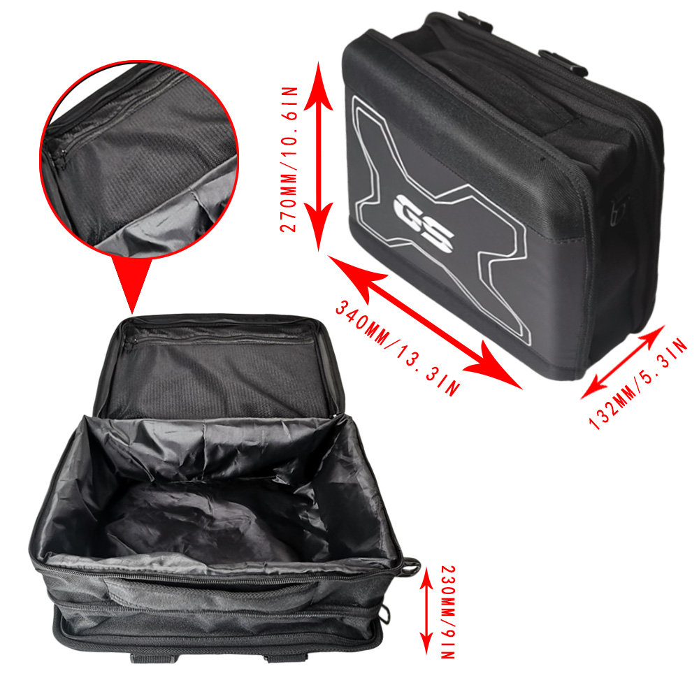 Motorcycle Inner Bags Tool Box Saddle Bag Suitcases Lage For R1200GS ADV Adventure R1250GS R 1200 GS LC F850GS Vario Case
