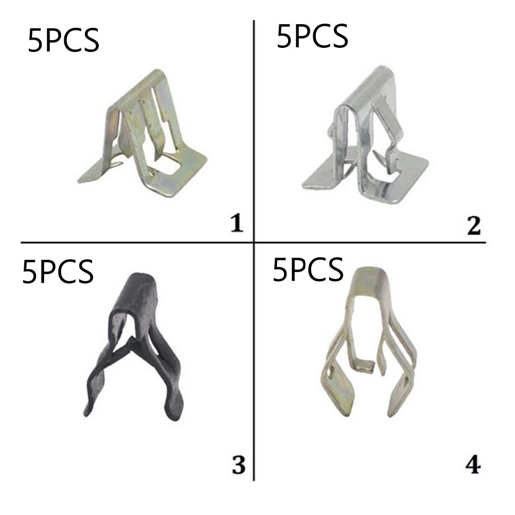 20X Car Center Console Dashboard Clip General Instrument Panel Metal Rivet Instrument Panel Fastener Clips
