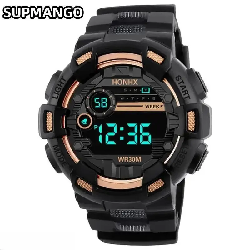 719 Kids Sport Watches LED Digital Watches for Children Silicone new Strap Wristwatch Student 2025 Girl Boy Clock