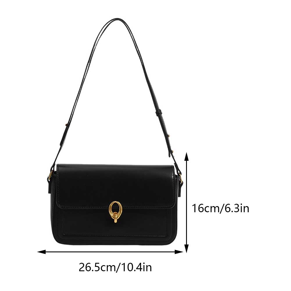 Women's Handbag Brand Luxury Vintage Simple Shoulder Crossbody Bag for Women Casual Designer Solid Color Totes Underarm Hand Bag