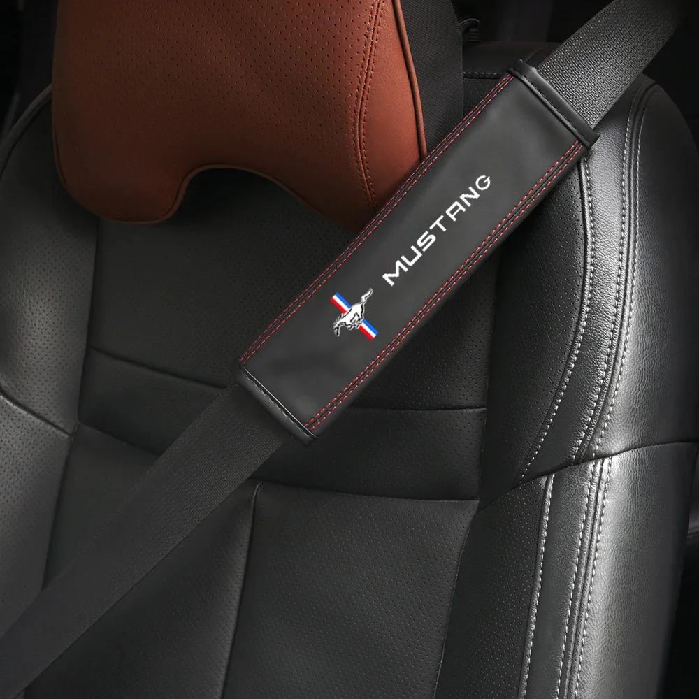 Auto Seat Belt Cover Car Styling Case For Ford Mustang 2015-2019 Interior Accessories