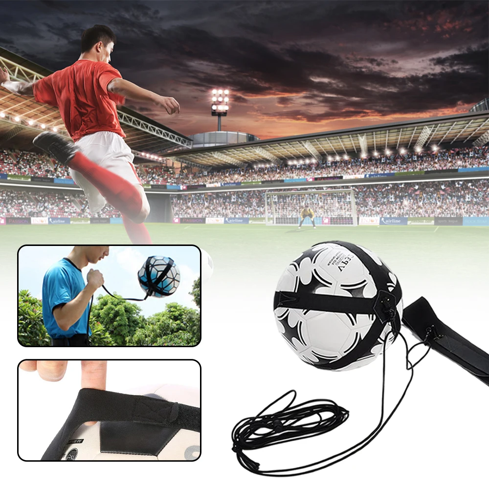 Ball Bags Soccer Jle Children Auxiliary Circling Belt Kids ddmysmile Football Training Equipment Kick Solo Soccer Trainer Football Kick Smile