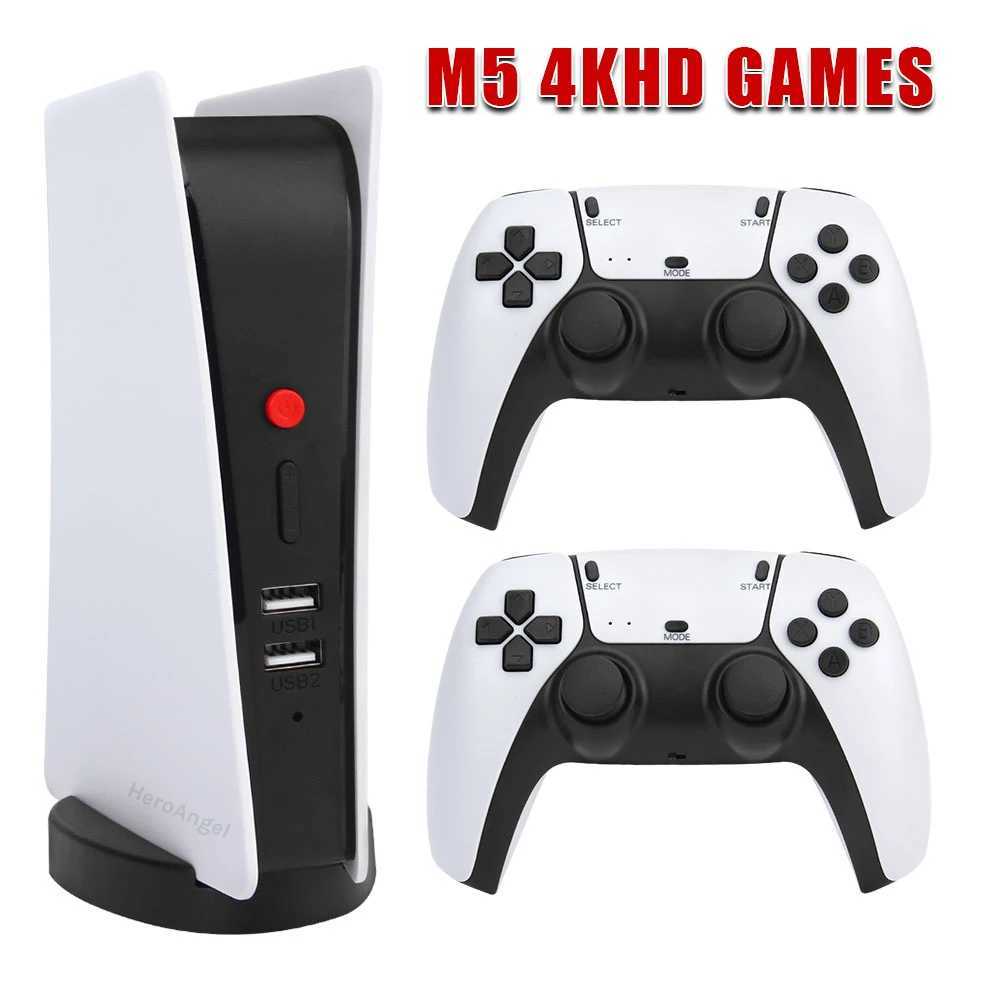 New M5-PS5 game console video game console 20000 retro arcade games built-in speaker 2.4G wireless controller suitable for PS1/CPS/FC/GBA Y241109