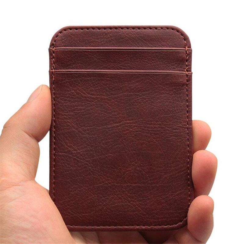 Fashion Double Sided Ultra-thin Card Holder Bank Credit ID Cards Pouch Case Wallet Organizer Thin Business Bank Card Package