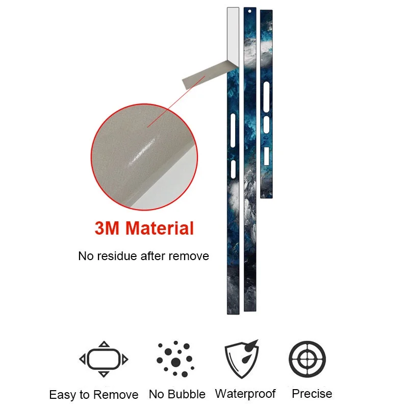 Transparent Matte Side Skin For Samsung Galaxy s24 S23 S22 Ultra Border Screen Protector Film Cover 3M Wrap Frame Sticker