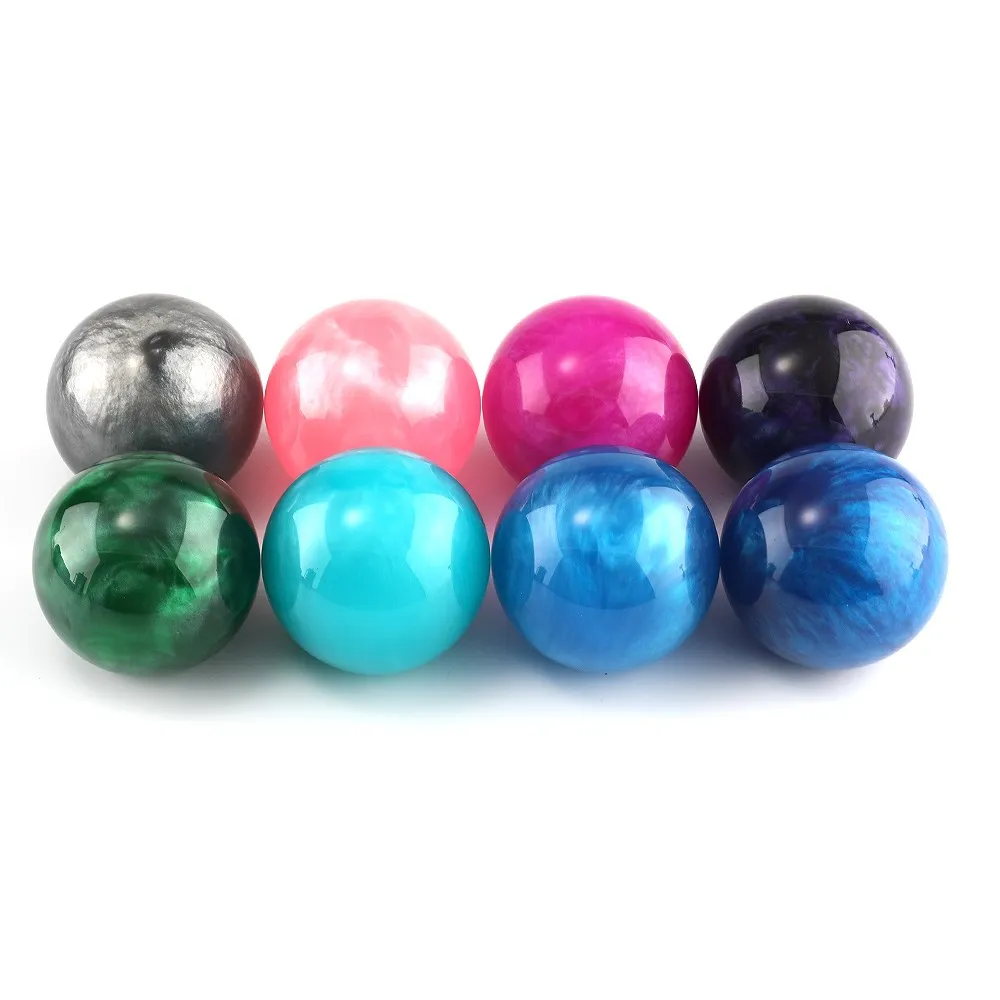 Marble Round Cloud Universal Ball Gear Shift Knob Manual Gear Stick Shift Shifter Lever Knob With Adapters Car Accessories smile