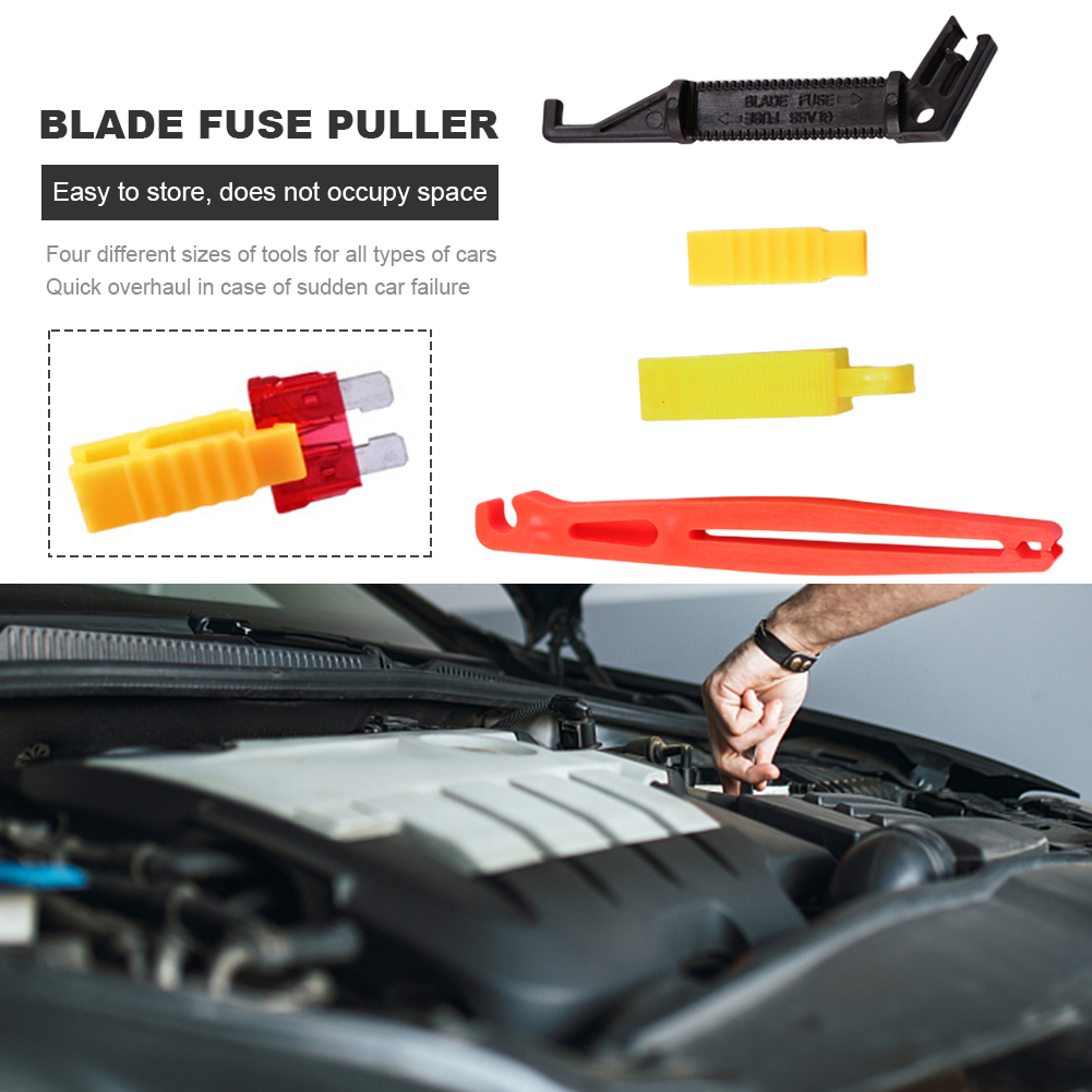 4Pcs Universal Puller Plier Extractor Removal Security Accessories Auto Van Blade for Car Fuse Holder
