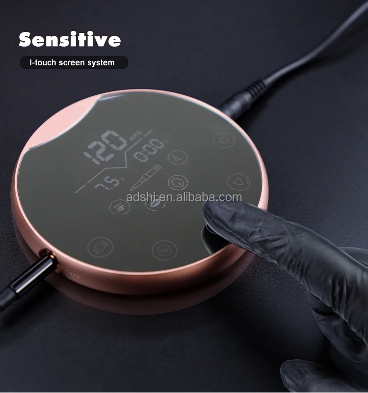 P90 Tattoo Permanent Makeup hines Device Kit Include Digital Power Supply PMU Pen and 2 Interface With 10 Needles smile