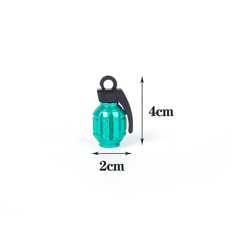 1pc Grenade Tire Valve Caps for Car Motorcycle Bike Aluminum Valve Stem Caps for American Valves Car-styling Parts Accessories