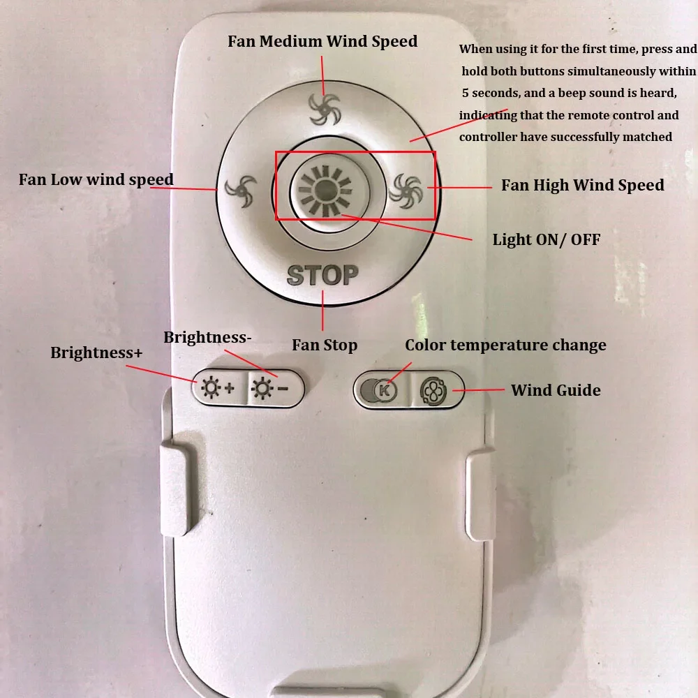 Bedroom Ceiling Fan Light Remote Control 140W Receive Controller Driver Fan Light Accessories QH-YT140W
