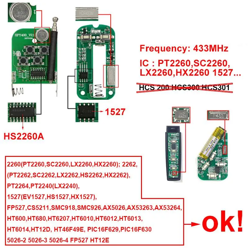 Compatible TANGO2,TANGO4,EDGE TELCOMA 100% 2,EDGE 4,SLIM2,SLIM4,TANGO4-SW 433.92MHz Fixed Code Garage Gate Door Remote Control 100% smile 100% 100%
