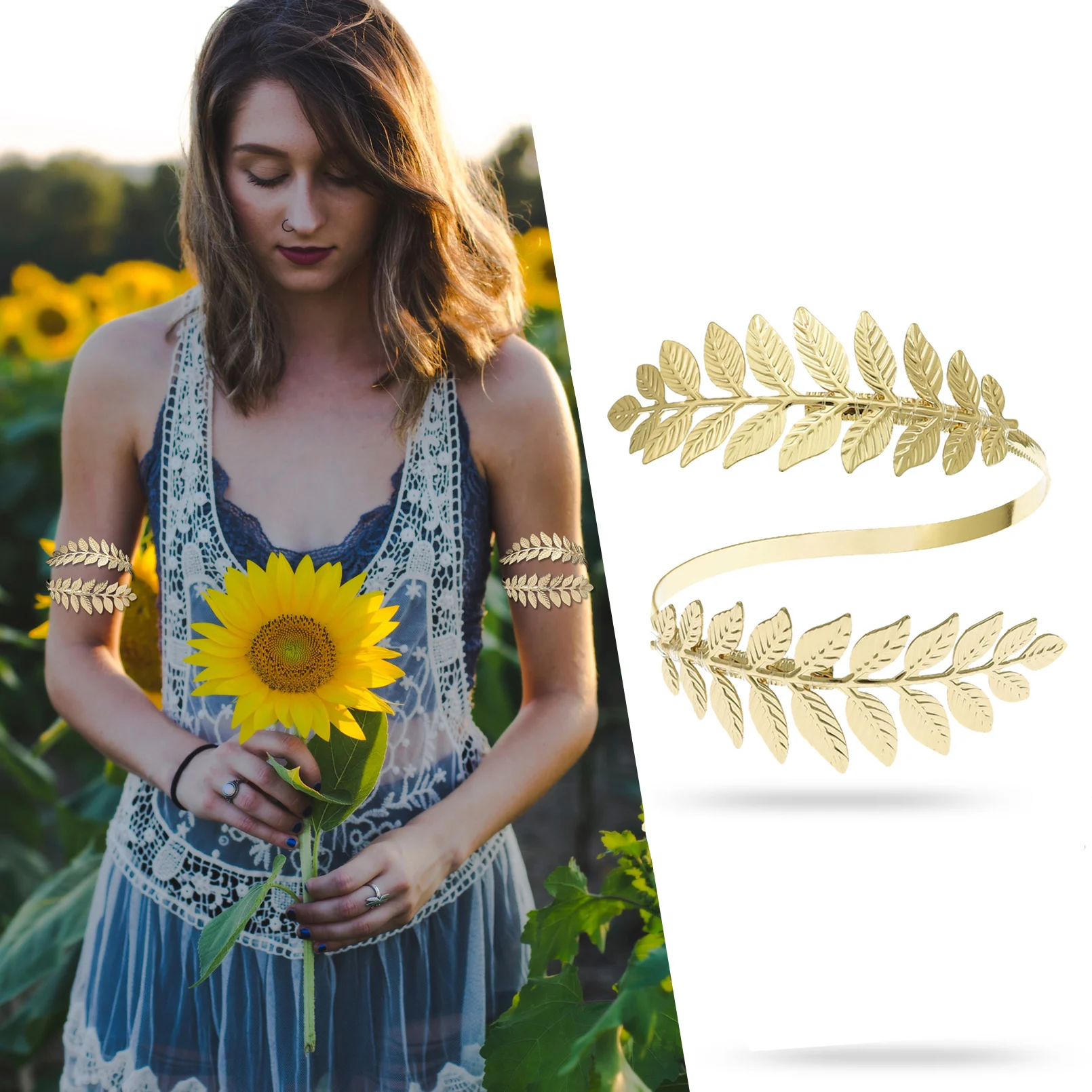 New Bohemian Swirl Snake Arm Cuff Bracelets Armlet Armband Big Wide Bangle For Women Men Jewelry Pulseiras Accessories Gifts