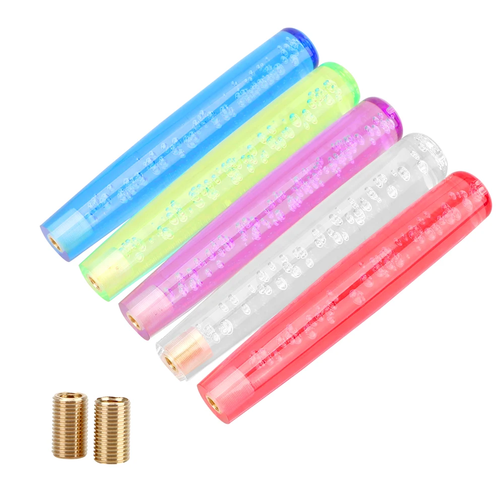 Bubble Car Crystal 25Cm Shift Knob Stick Universal For Auto Manual Stick Gear Shifter ddmysmile Gear Shift Knob Car Accessories Smile
