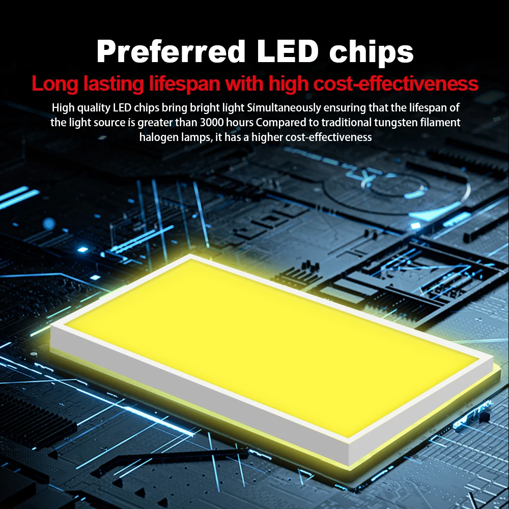 TEENRAM 40000LM LED Headlight 220W CSP Chip H1 H7 H11 9005 9006 Hi-Lo Beam Lamp H4 All-in-one Car Turbo Light Kit 12V 24V