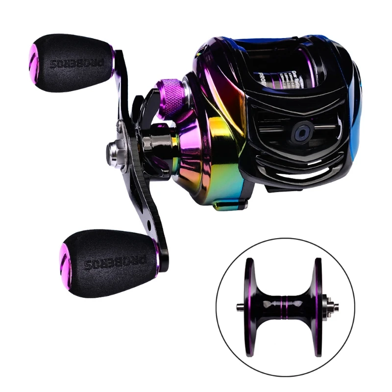 Ultralight X5QF Baitcasting Reel Casting Reel Smooth Metal Fishing Reel 9 +1 BB with Deep or Shallow Spool for Bass Fishing smile +