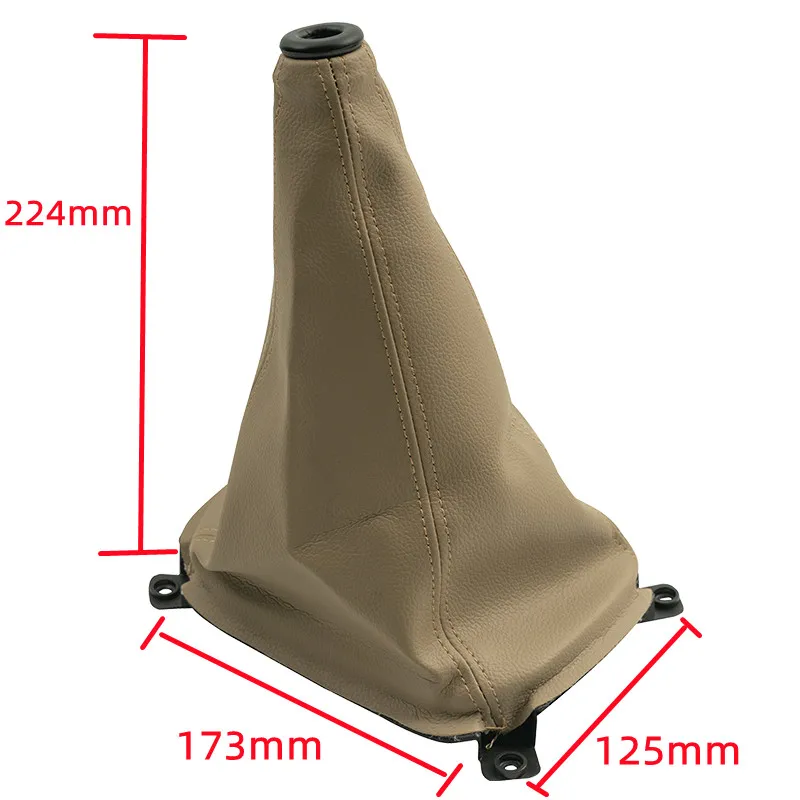Gear Sportage For Kia Shift Knob Lever Shifter Gaitor Boot PU Leather Dustproof Cover Case Beige Black Car Styling Accessories smile