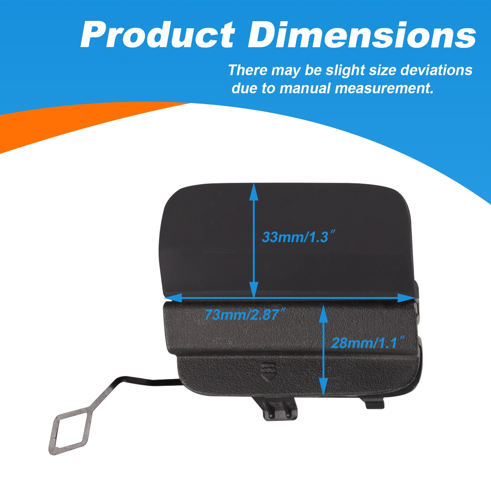 Rear Bumper Tow Hook Cover Cap Towing Eye For Mercedes-Benz C-Class C300 Accessories 2019 2020 2021 2058853303 A2058853303