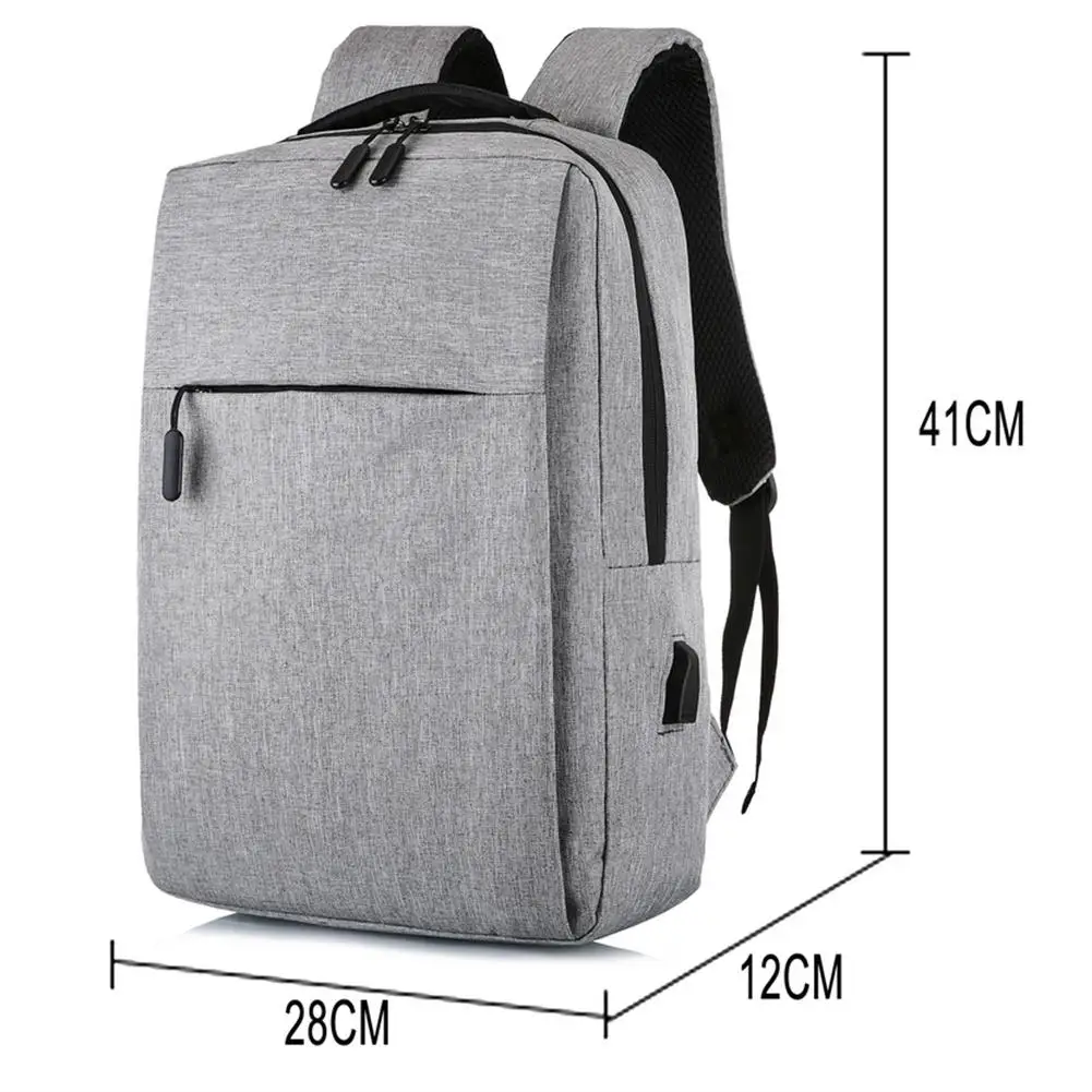 Bag 15.6 Inch Laptop Backpack Large Capacity Waterproof Multifunctional USB Charging Case Men Women For Work Travel School smile