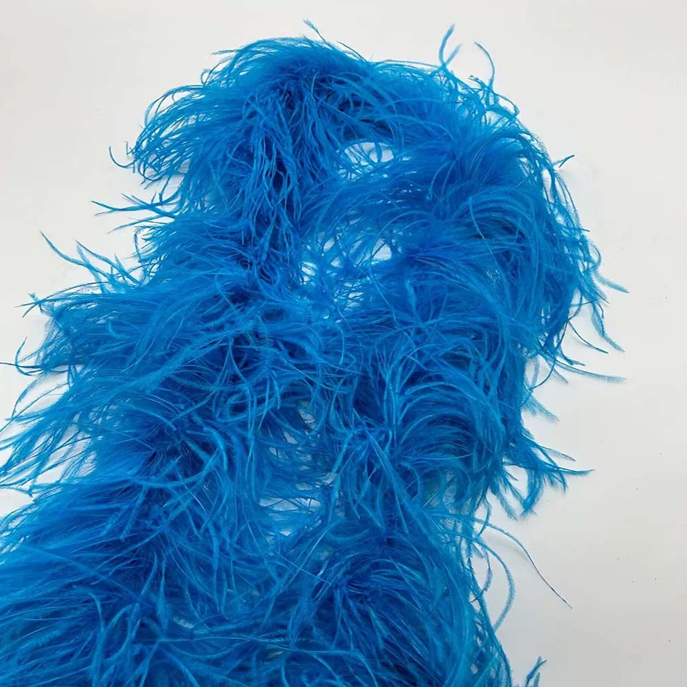 Beatiful 2-meter 6-story natural ostrich feather Boa high-quality fluffy clothing/party decoration/clothing/shawl/usable 241108ww