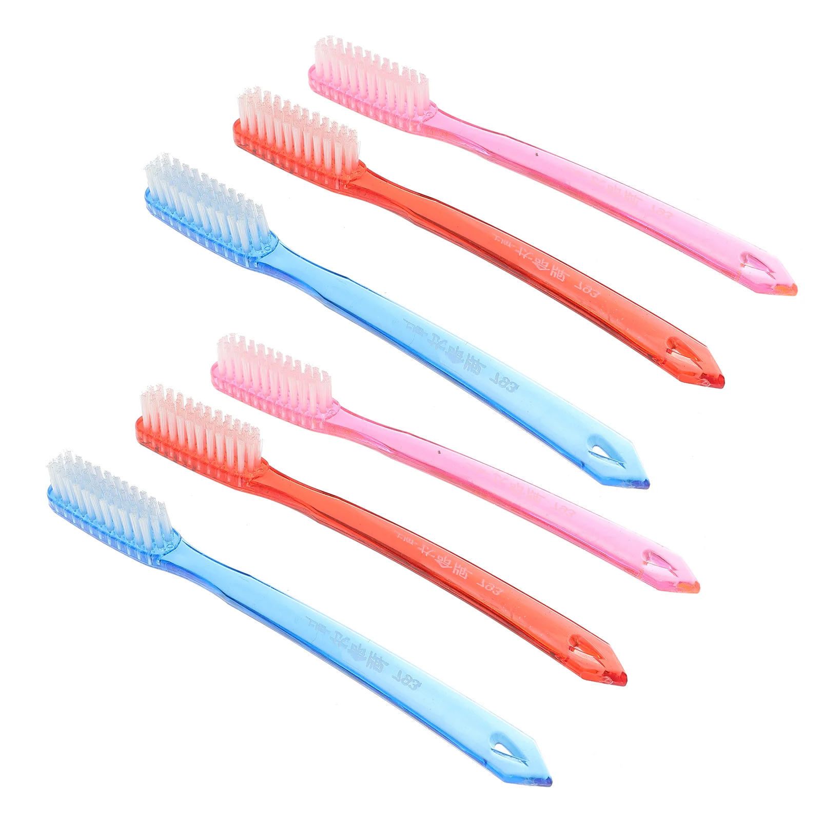 6 Pcs 2025 Traveling Adult Adults Cleaning Manual Toothbrushes Super new Hard Toothbrushes Adult Teeth Stain Cleaning (Random Color)