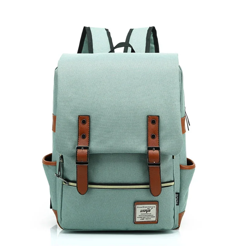 Vintage Waterproof Unisex Oxford Backpacks Large Capacity Men Canvas Travel Bags for Women Students School Books Laptop Backpack smile
