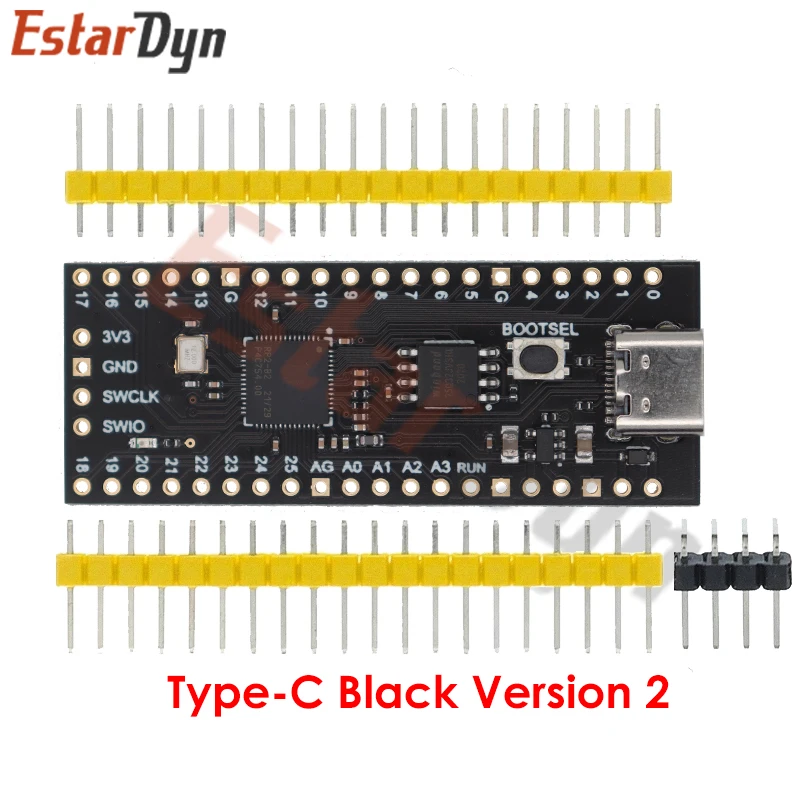 Raspberry Pi Pico Board Micro TYPE-C RP2040 Dual-Core 264KB ARM Low-Power Microcomputers High-Performance Cortex-M0+ Processor