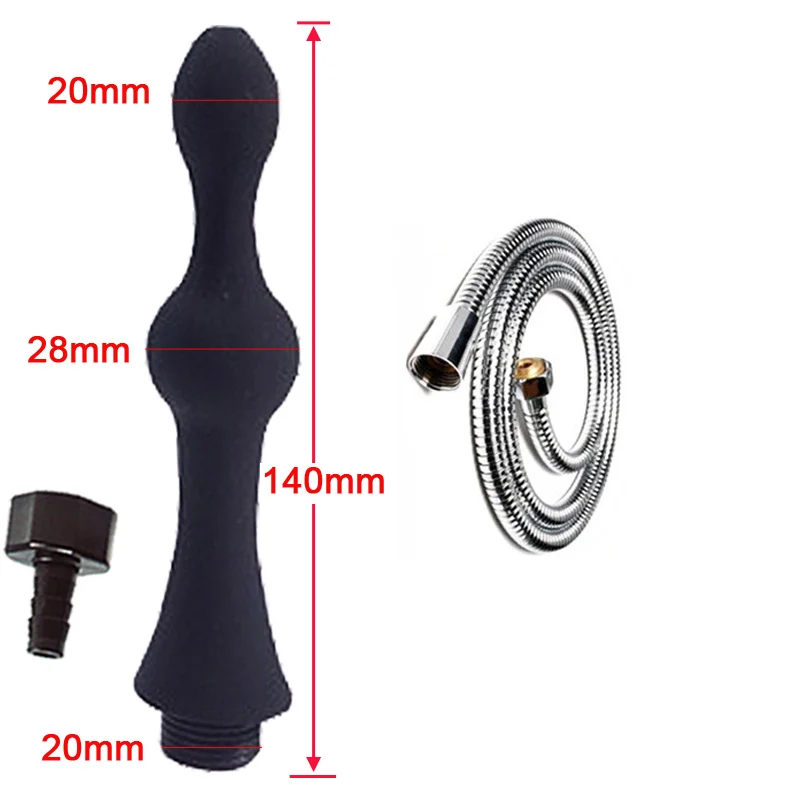 WETIPS Silicone Shower Enema Anal Cleaning Anus Cleaner Douche Lavativas Nozzle Toilet Bidet Shower Bidet sprayer Enema Washer