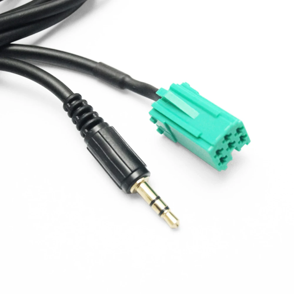 Cars 3.5mm AUX CD Stereo Audio Line Input Cable For Renault 2025 Clio Megane Espace new Kangoo Laguna 2005 2006 2007 2008 2009 2010 2011