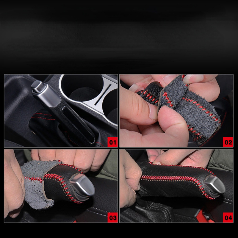 Car Leather Gears Handbrake Cover for BMW E46 E39 E90 E36 E60 E34 E30 F30 F10 X5 E53 Accessories