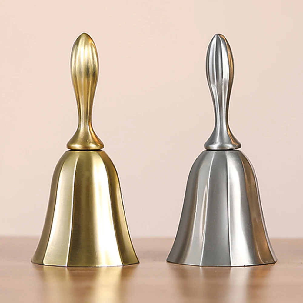 Hand Call Bell Multifunctional Bell Musical Instrument for Home School Church Restaurants smile