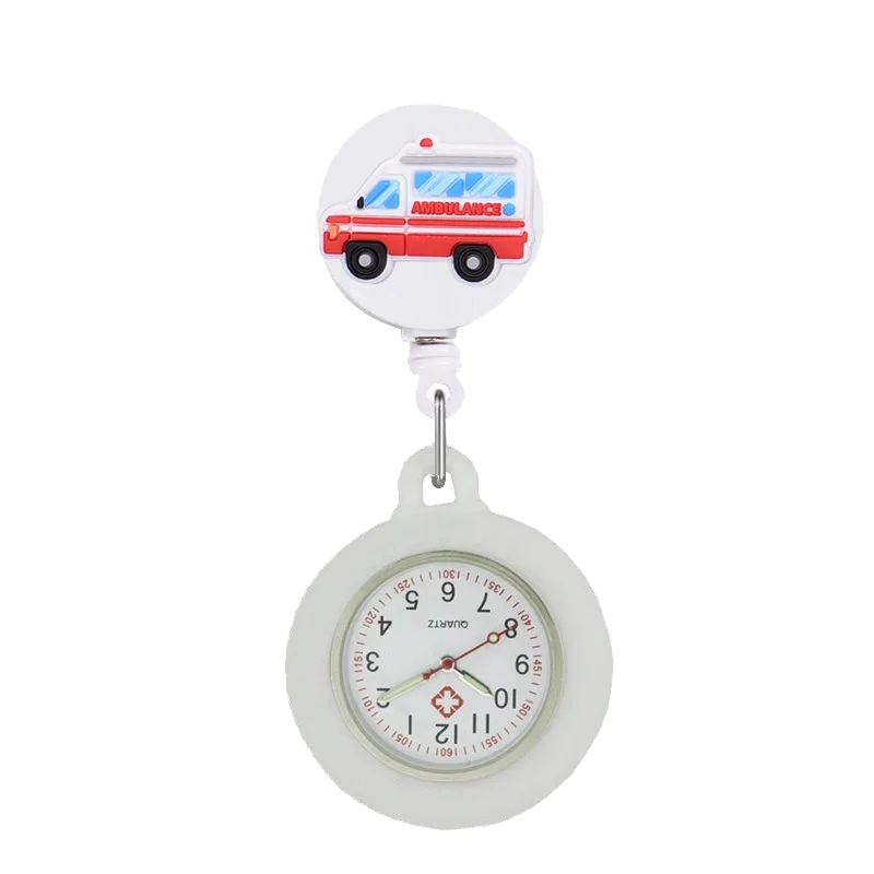 Medical YIJIA Retractable Badge Reel YOYO Watche for Nurse with Silicone Case and Luminous Pointer smile