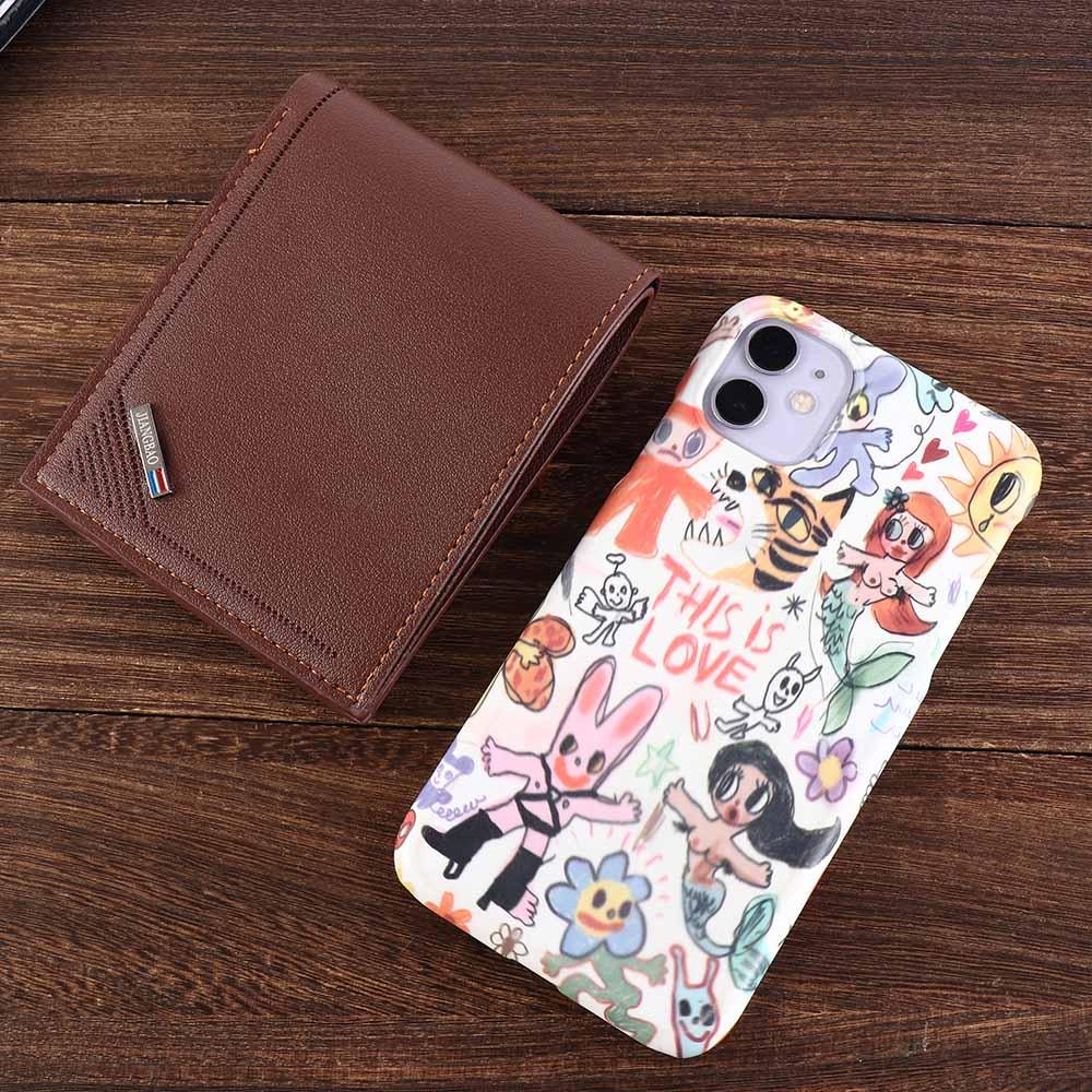 Soft PU Leather Men's Short Wallet Large Capacity Thin Male Leather Purse Money Clip Multi-function Men Coin Pocket Shopping