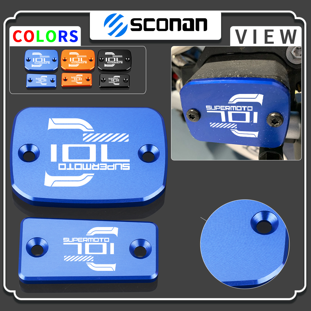 Motorcycle Accessories CNC Oil Fluid Cap For Husqvarna 701 supermoto 2016 - 2021 2020 2022 Brake Clutch Cylinder Reservoir Cover