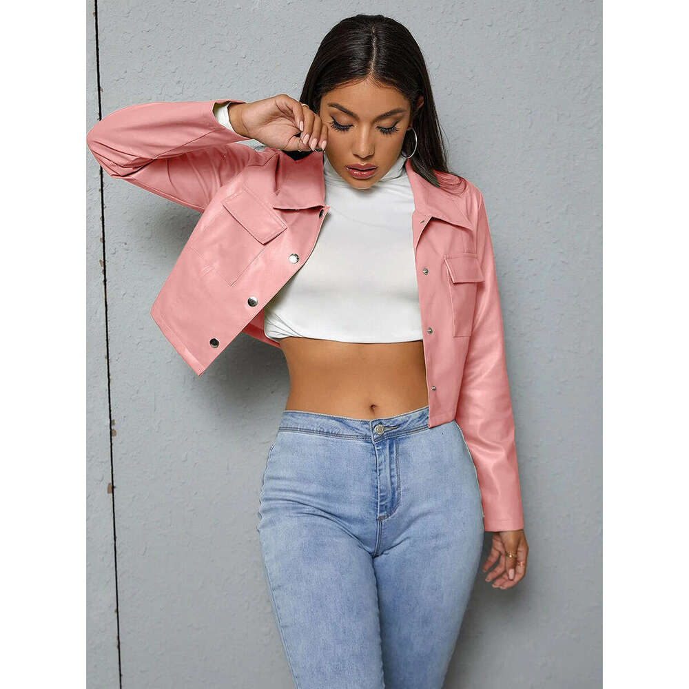 shanshi leather jacket women new autumn winter short PU for women fashionable slim fit and slimming temperament leather jacket