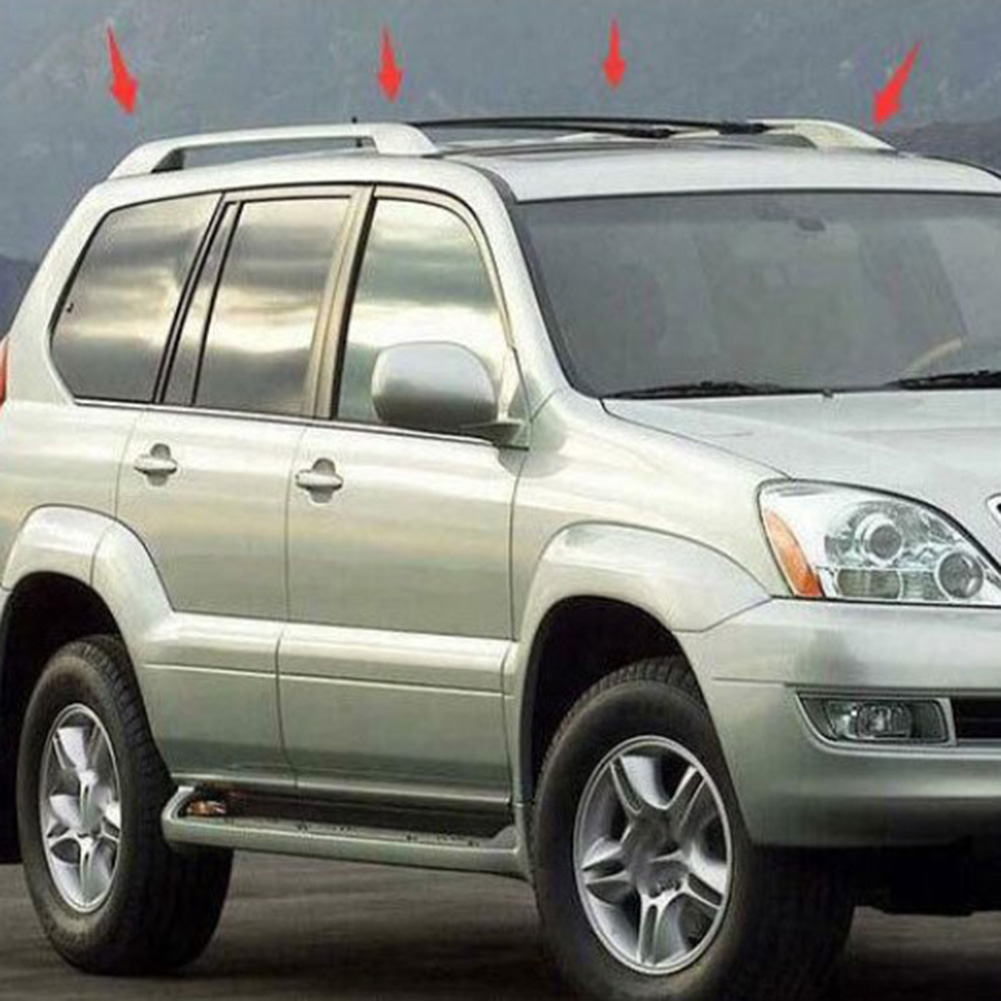 4 Pcs Roof Rack Rail For Lexus GX470 Replacement Shells End Cover End Cover LH Left RH Replace Shells