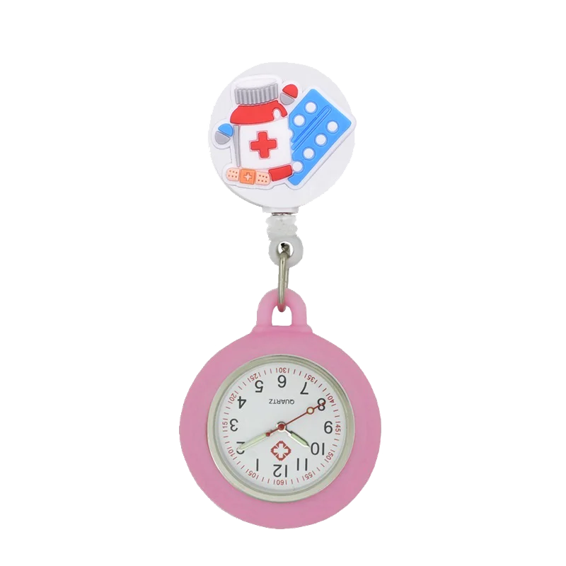Medical YIJIA Retractable Badge Reel YOYO Watche for Nurse with Silicone Case and Luminous Pointer smile