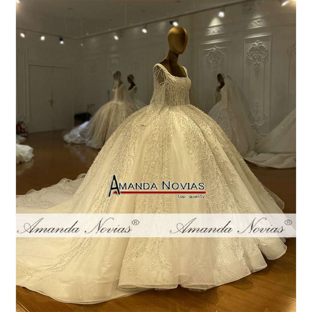 Customized NS Long Sleeve Beaded Wedding Dress 6660311