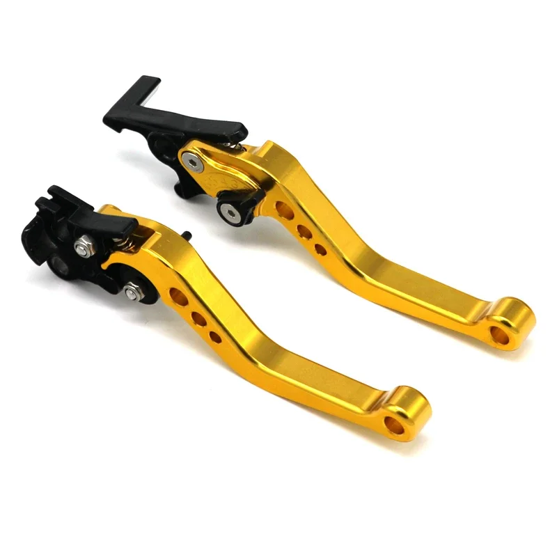Motorcycle Modified Moped LMoDri Accessories GY6 Brake Lever Adjustable CNC Disc/Drum Hand Brake-horns Red 2pieces/1pair smile -horns