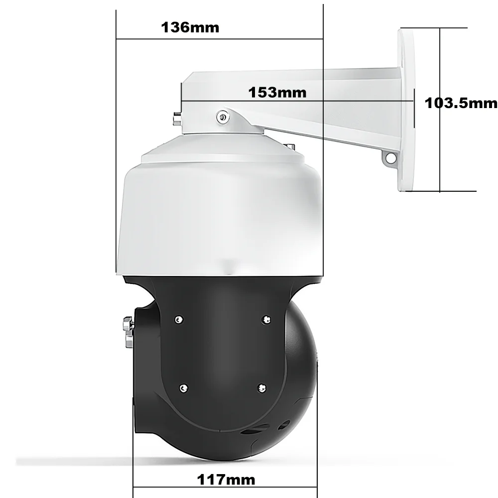 4K 8MP 600X ZOOM POE IMX415 RTMP Humanoid Tracking High Speed Dome PTZ Wiper IP Camera ONVIF