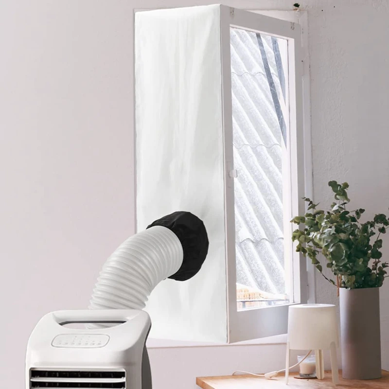 Portable AC Window Seal, Universal Window Seal For Portable Air Conditioner, Window Vent Kit With Shrink Rope